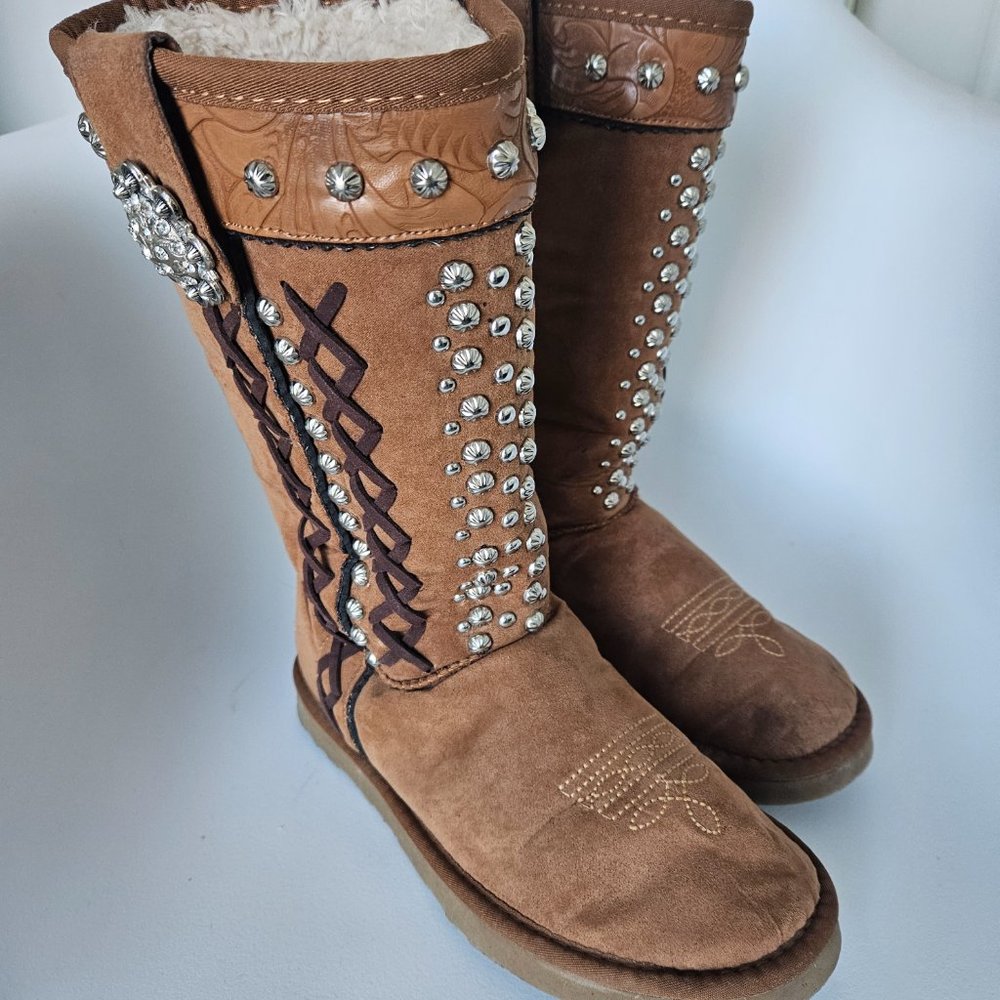 Montana West Women's Boots, Size 7, Brown